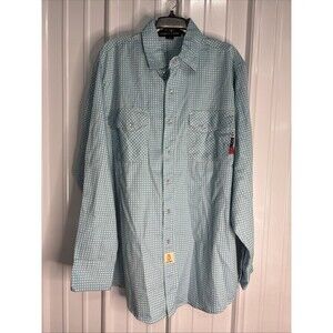 Bocomal Flame Resistant Pearl Snap Mens Work Shirt Size XL NWOT